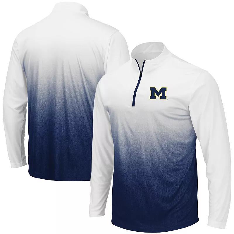 Men's Colosseum Gray Mississippi State Bulldogs Magic Team Logo Quarter-Zip Jacket, Size: 3XL, Mst Grey Product Image