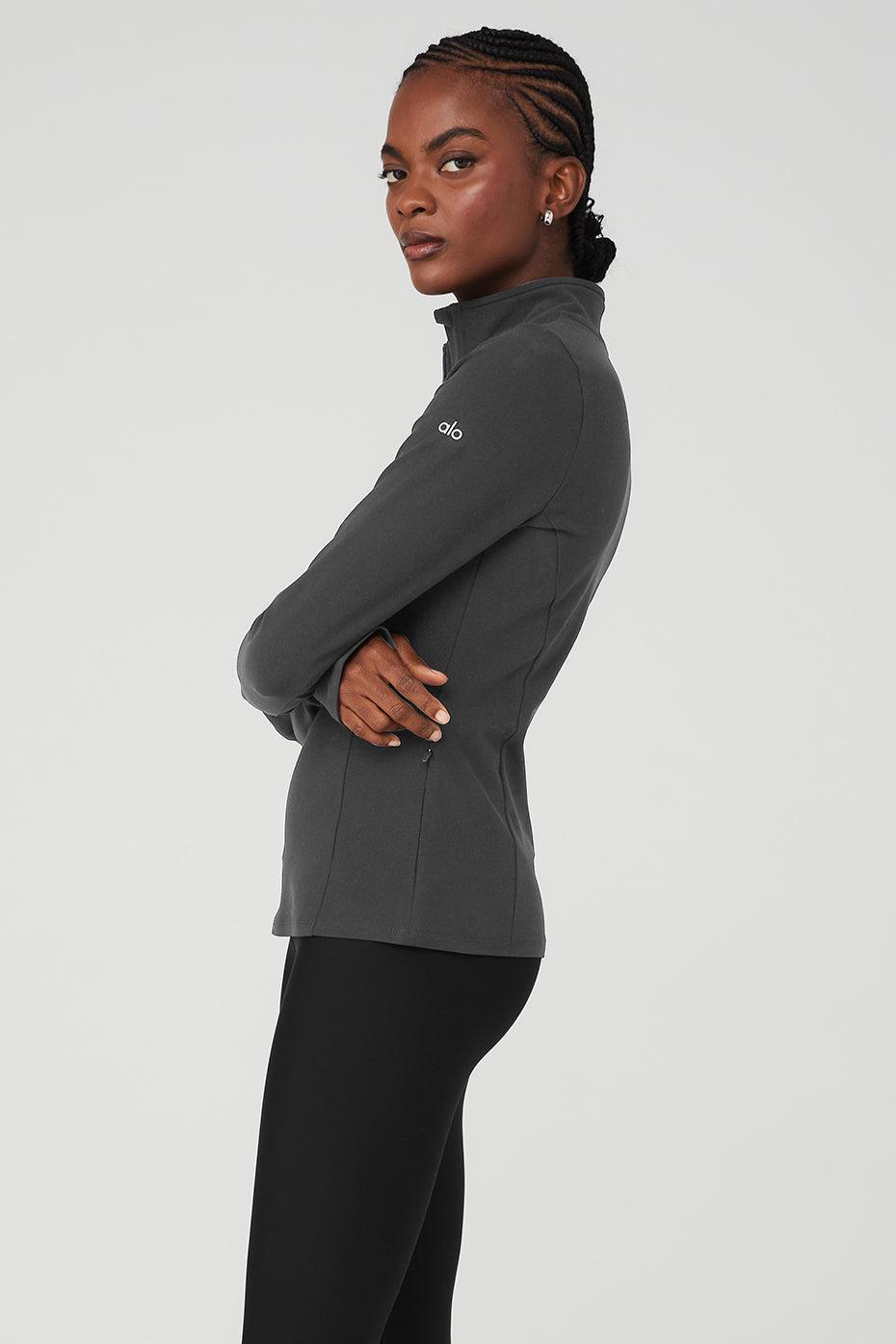 Alosoft 1/2 Zip Rapid Pullover - Anthracite Female Product Image