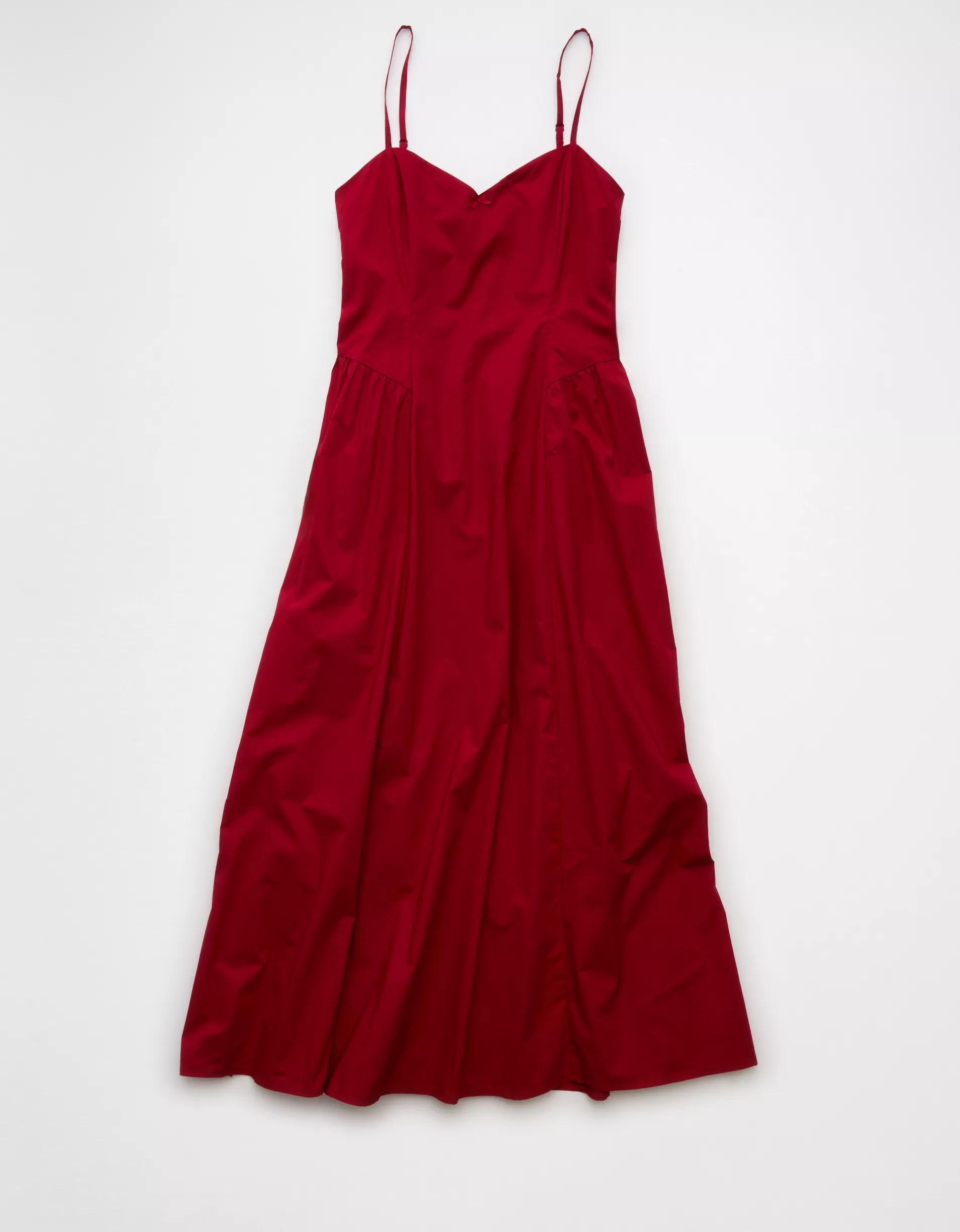 AE Sweetheart Drop Waist Midi Dress Product Image