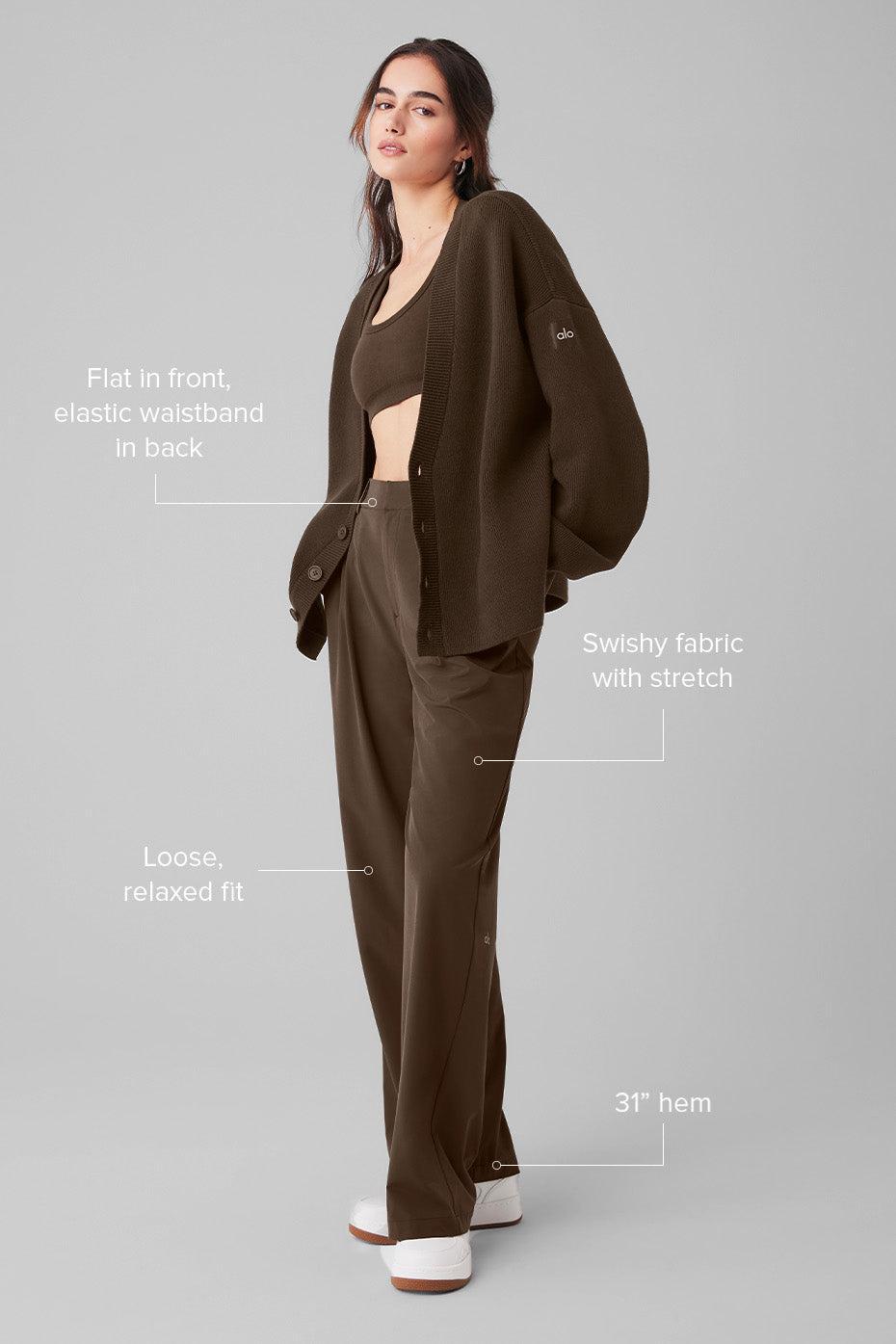 High-Waist Pursuit Trouser - Espresso Product Image