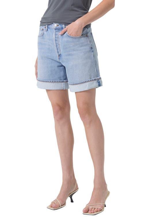 Womens Dame Long Denim Shorts Product Image