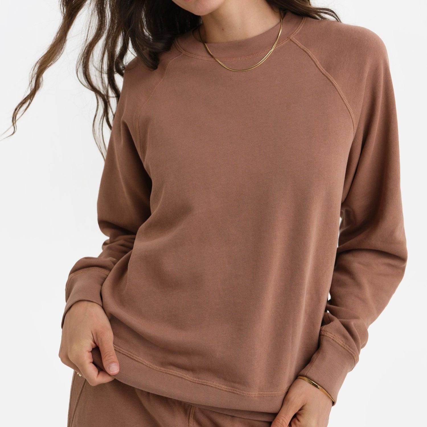 Organic Lightweight Terry Raglan Sweatshirt Female Product Image