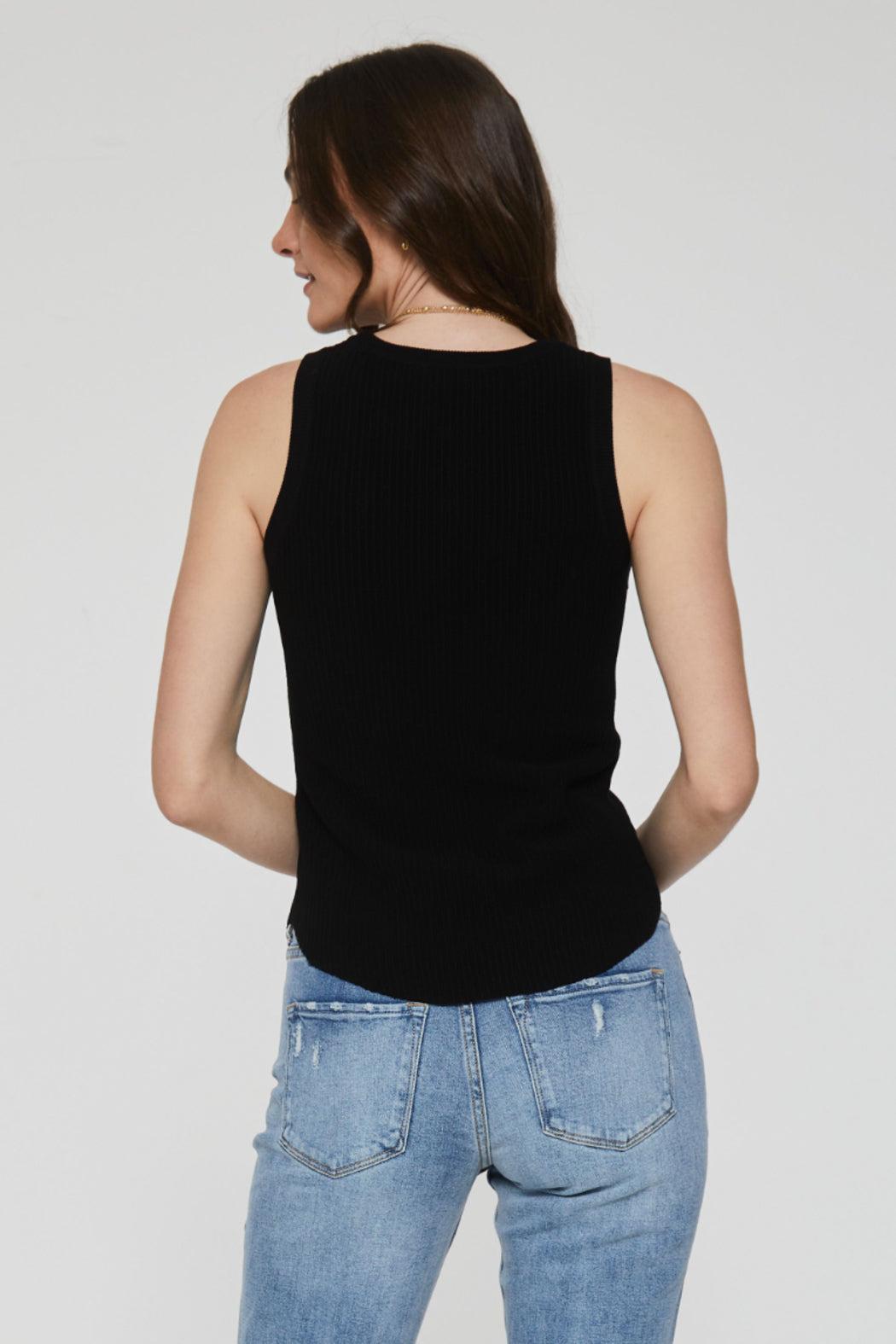Cora High Neck Ribbed Tank Product Image
