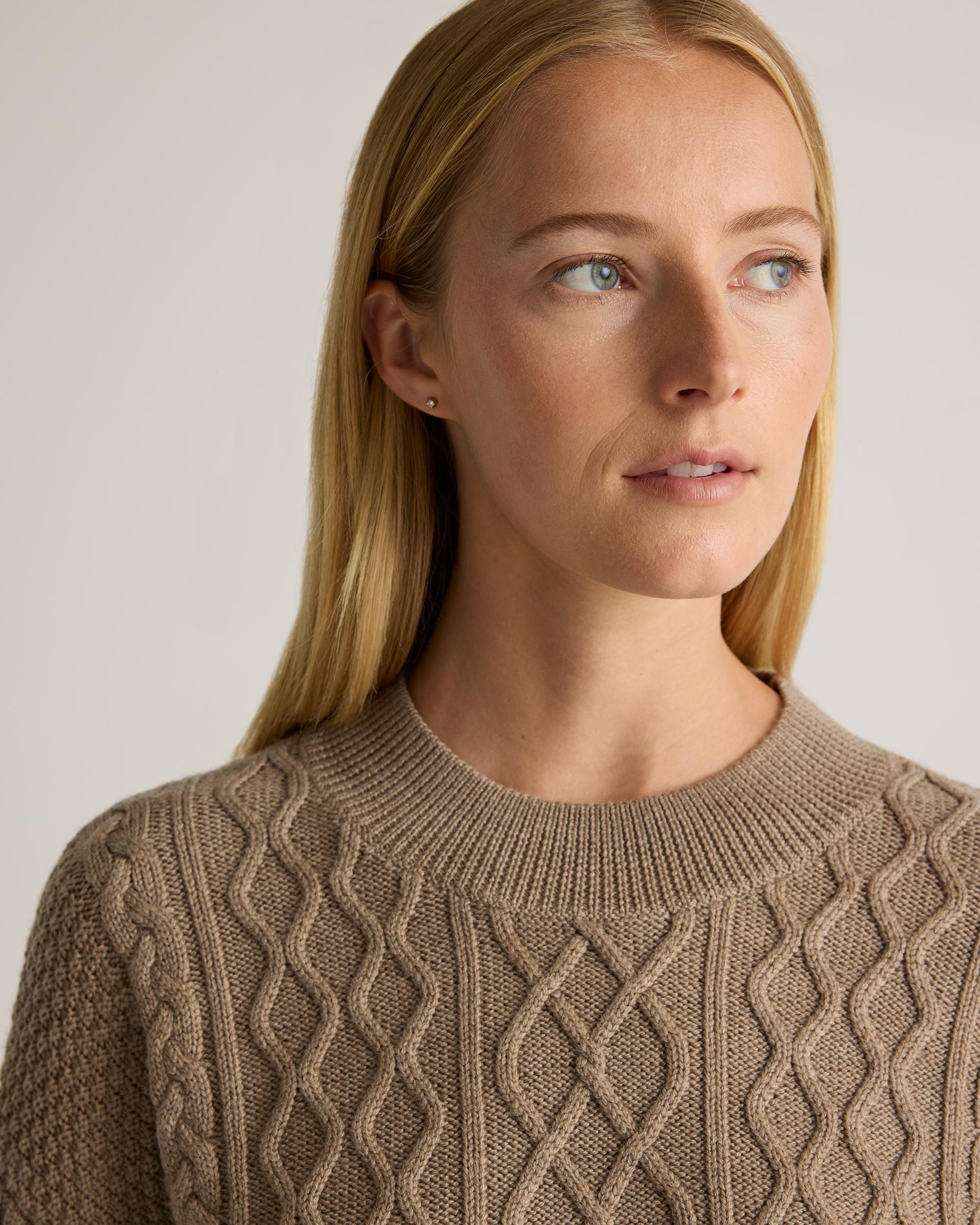 Quince | Women's Australian Merino Wool Cable Sweater Size XL Product Image
