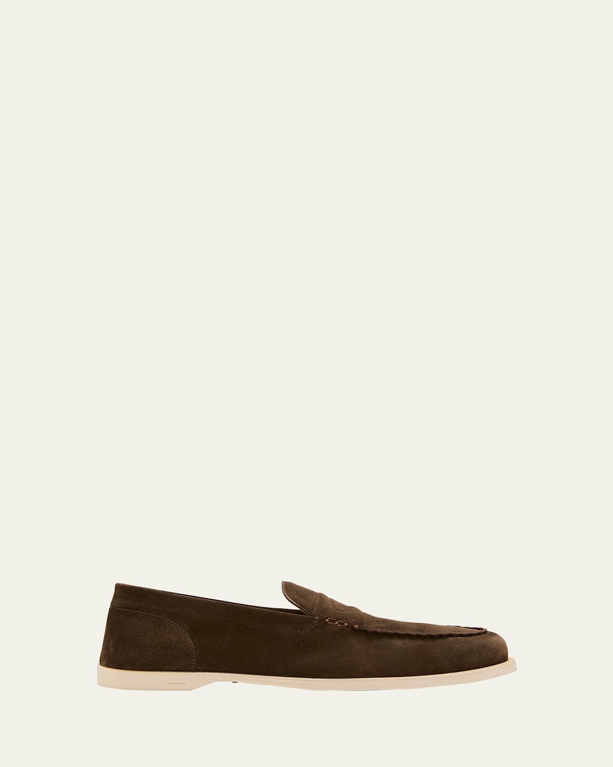 Mens Pace Suede Penny Loafers Product Image