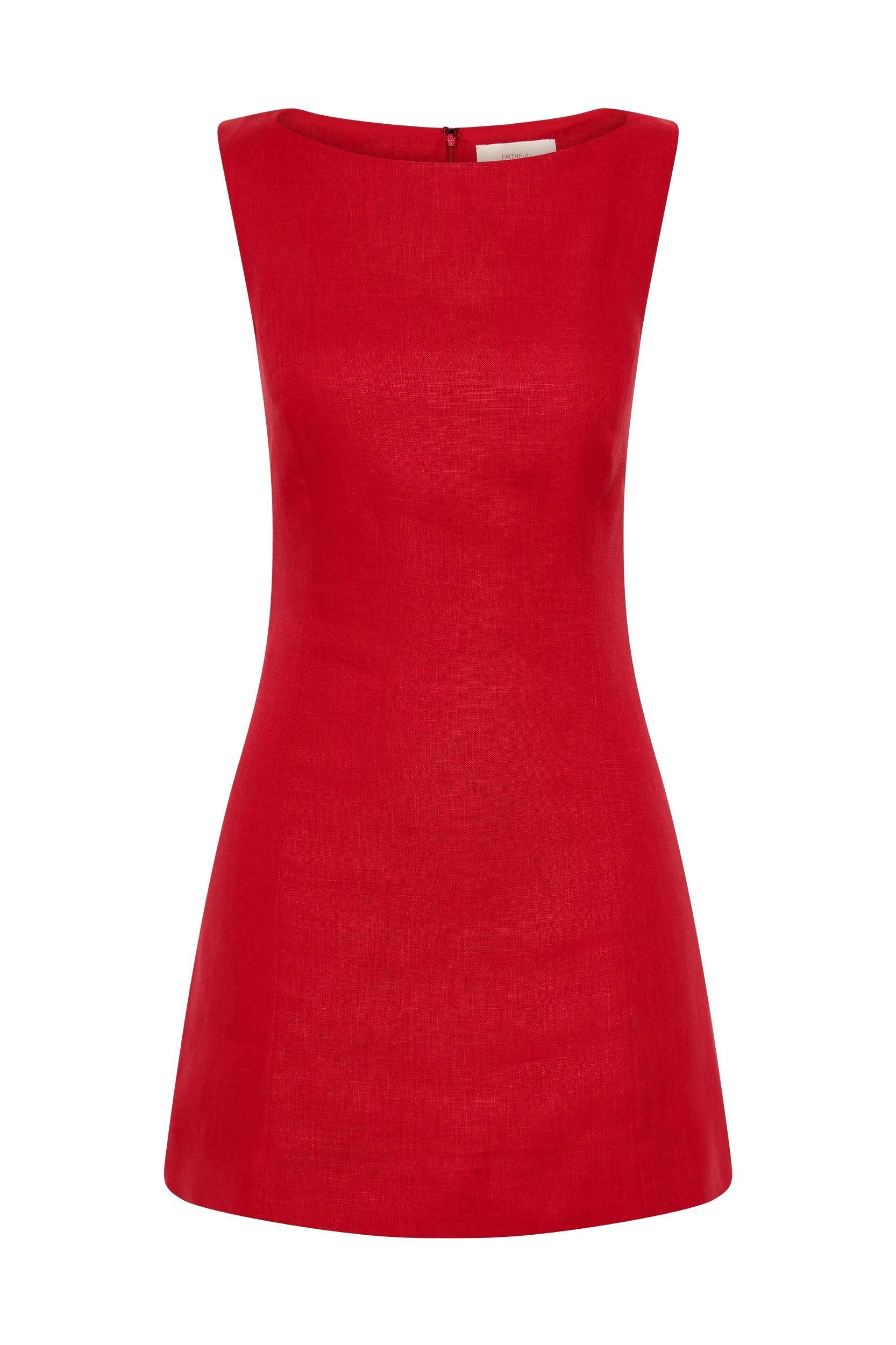 Lydie Mini Dress Red Product Image