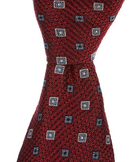 Daniel Cremieux Signature Diamond Print 3 3/8#double; Woven Silk Tie Product Image
