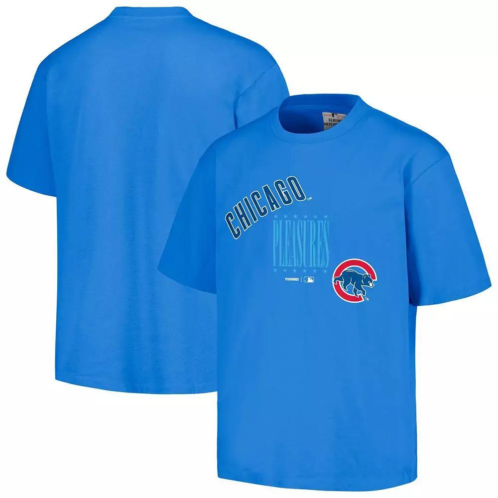 Men's PLEASURES  Royal Toronto Blue Jays Repurpose T-Shirt, Size: 2XL, Jay Blue Product Image