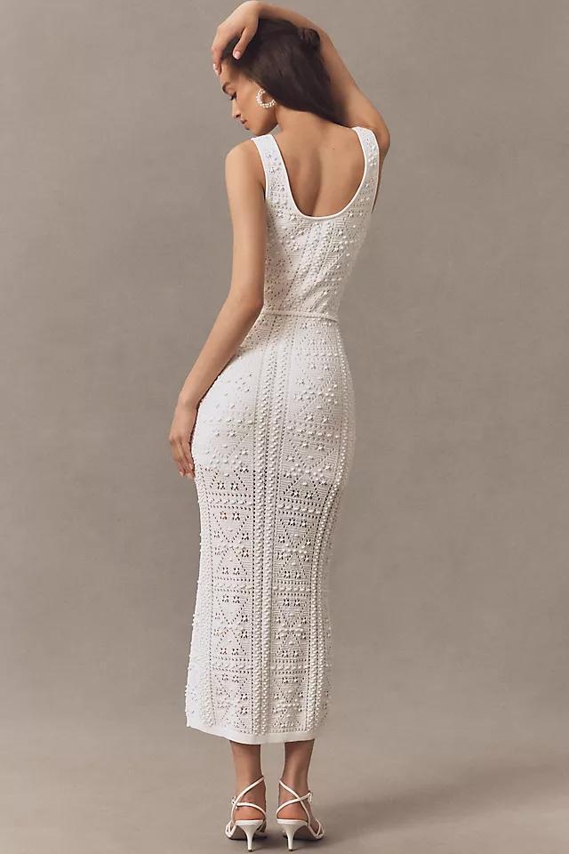 Milly Sleeveless Pointelle Knit Midi Dress Product Image