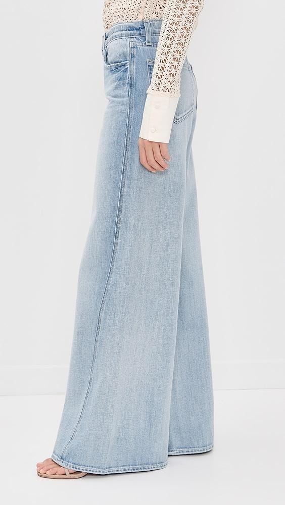 L'AGENCE Beau T-Seam Wide Leg Jeans | Shopbop Product Image