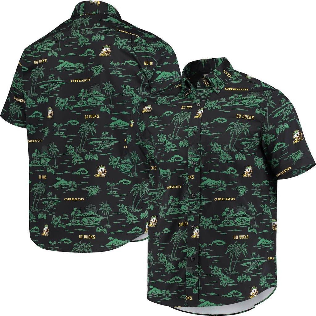 Men's Reyn Spooner Black Oregon Ducks Classic Button-Down Shirt, Size: Medium Product Image