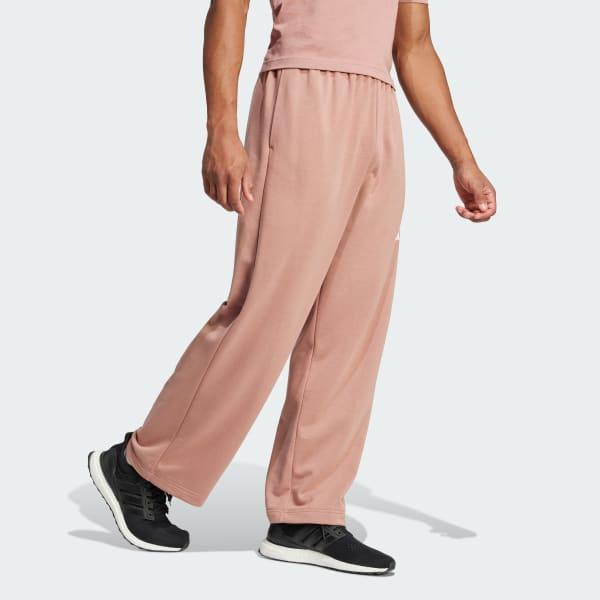 adidas Essentials Wide Leg 3 Bar Logo Pants Warm Clay XL Mens Product Image