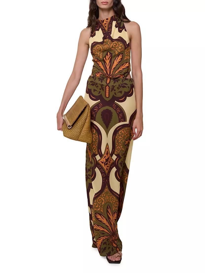 Galena Finding Peace Silk Maxi Dress Product Image