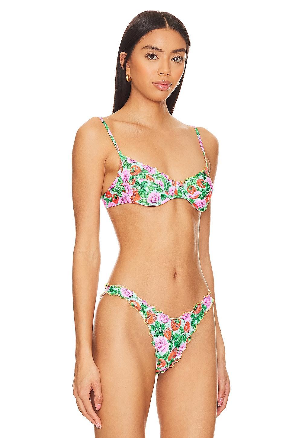 Strawberry Fields Wavy Luxe Bikini Top Luli Fama Product Image