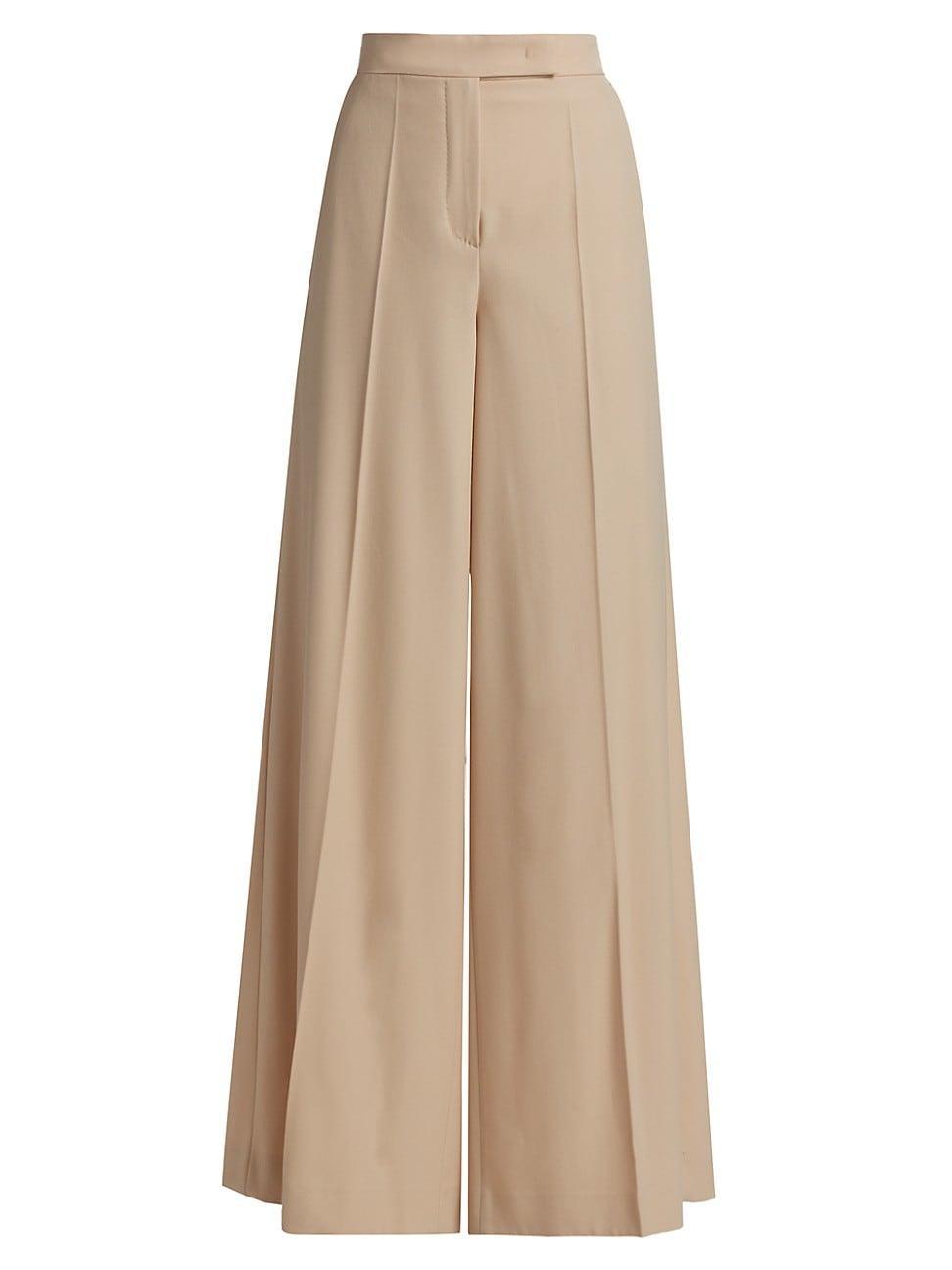 Womens Ninfa Wool Wide-Leg Pants Product Image