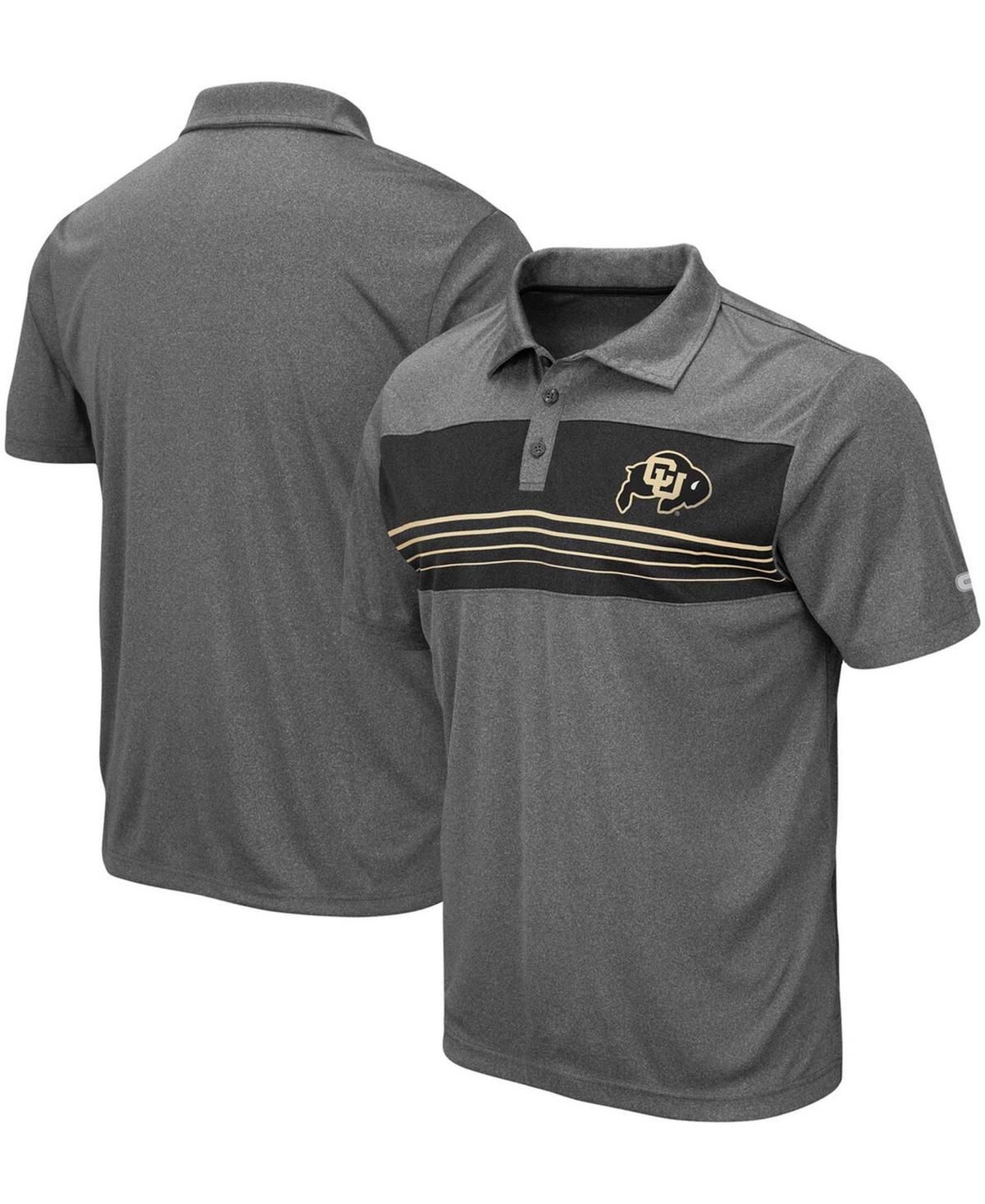 Men's Colosseum Heathered Charcoal Baylor Bears Smithers Polo, Size: Small, Bay Charco Product Image