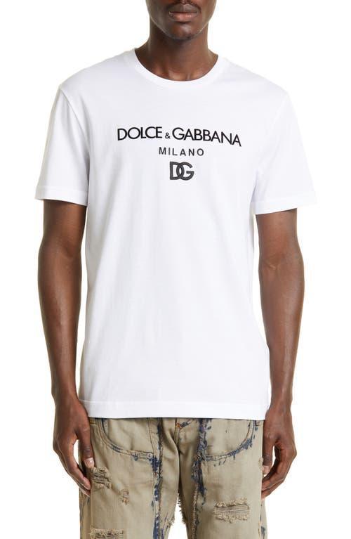 Mens Logo Embroidered Cotton T-Shirt Product Image
