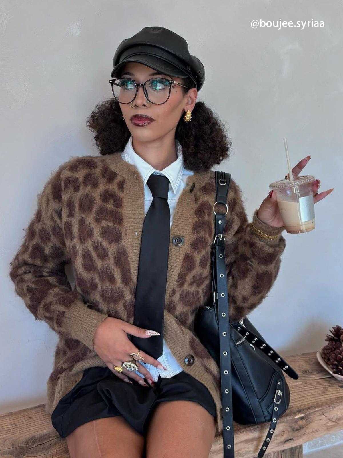 Aelfric Eden Leopard Print Cardigan Product Image