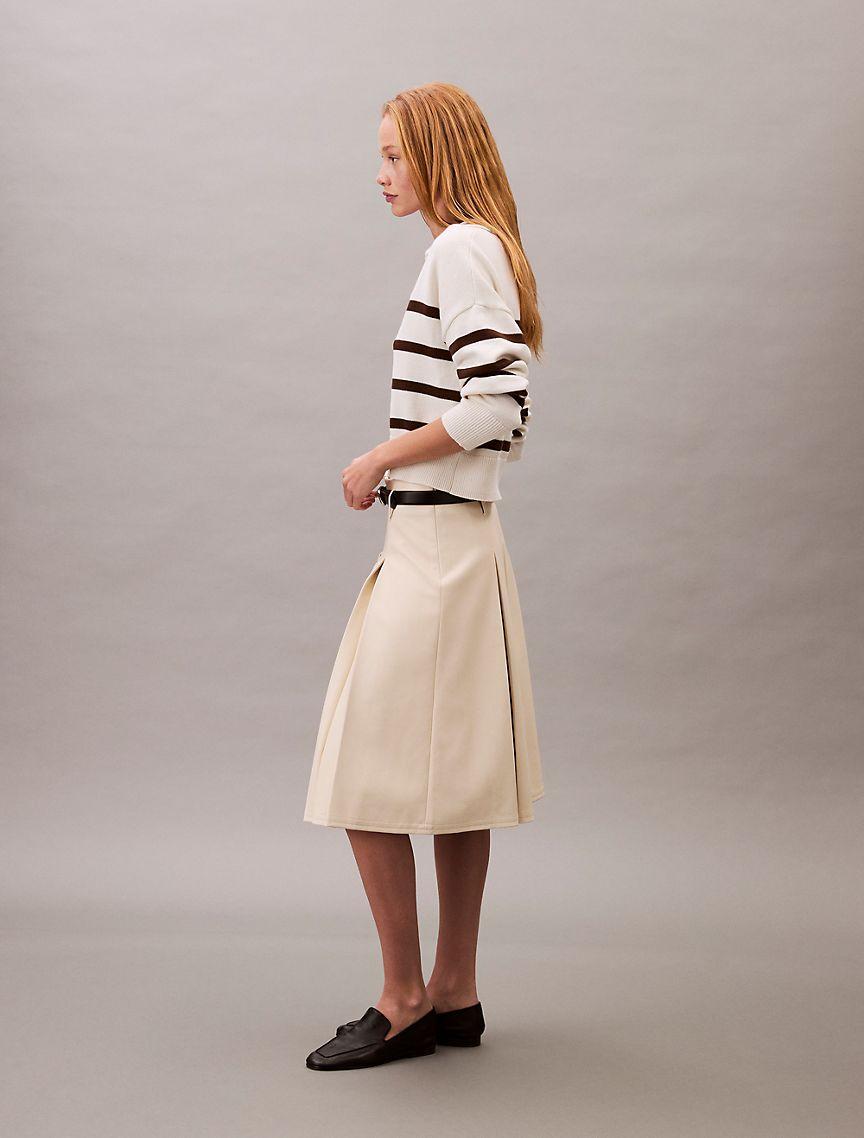 Smooth Cotton Johnny Collar Polo Sweater Product Image