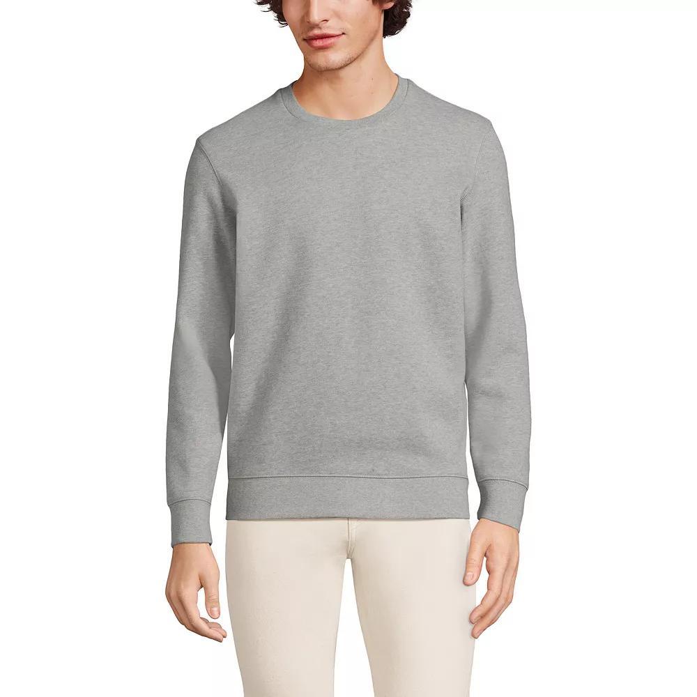Big & Tall Lands' End Long Sleeve Serious Sweats Crewneck Sweatshirt, Men's, Size: XXL Tall, Washed Green Product Image