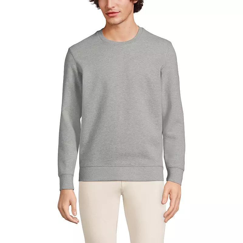 Big & Tall Lands' End Long Sleeve Serious Sweats Crewneck Sweatshirt, Men's, Size: XXL Tall, Washed Green Product Image