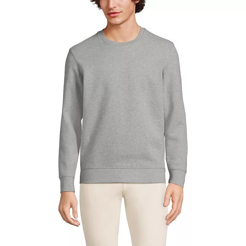 Big & Tall Lands' End Long Sleeve Serious Sweats Crewneck Sweatshirt, Men's, Size: XXL Tall, Washed Green Product Image
