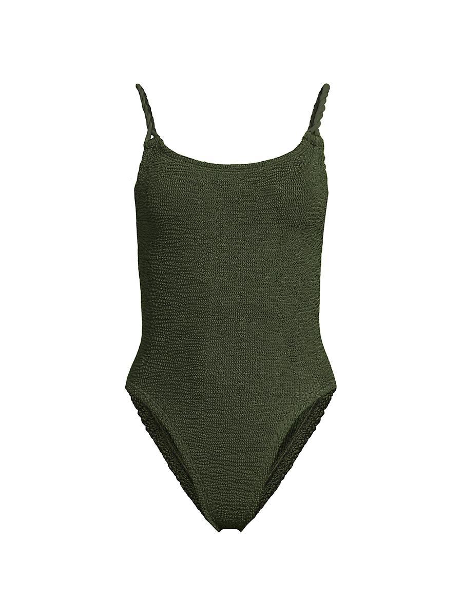 Womens Camille Textured One-Piece Swimsuit Product Image