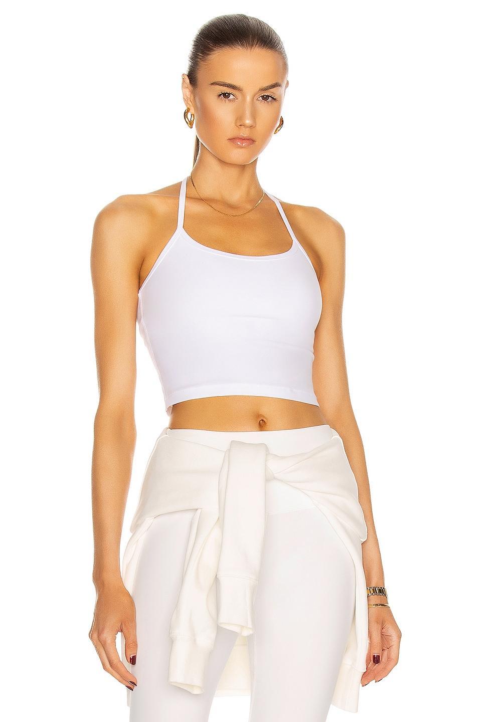 Beyond Yoga Spacedye Slim Racerback Cropped Tank Birch Heather XXS Product Image