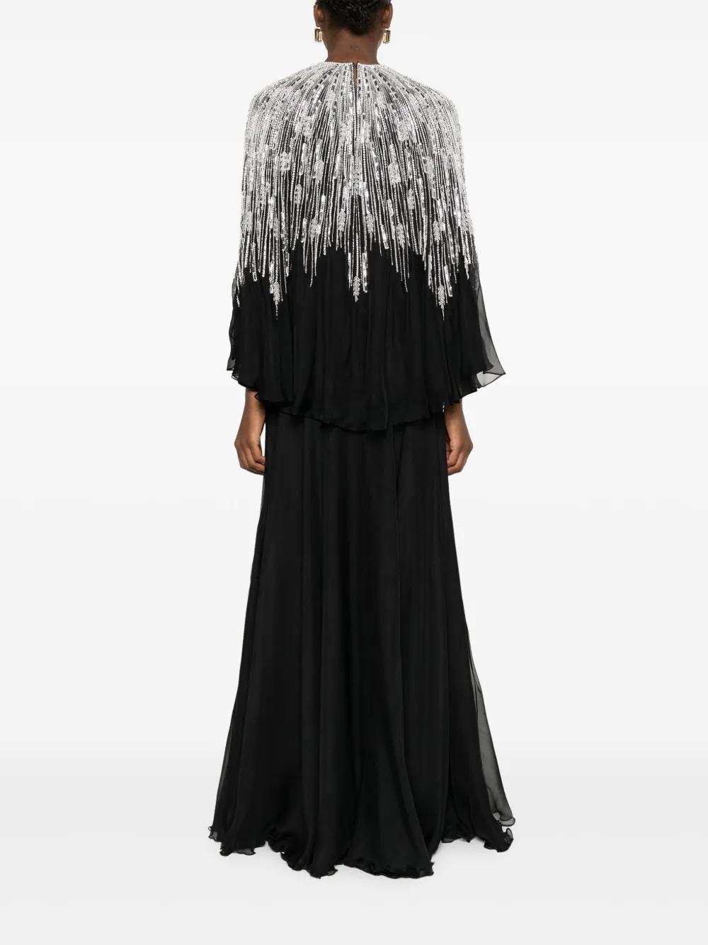 crystal-embellished chiffon ensemble Product Image