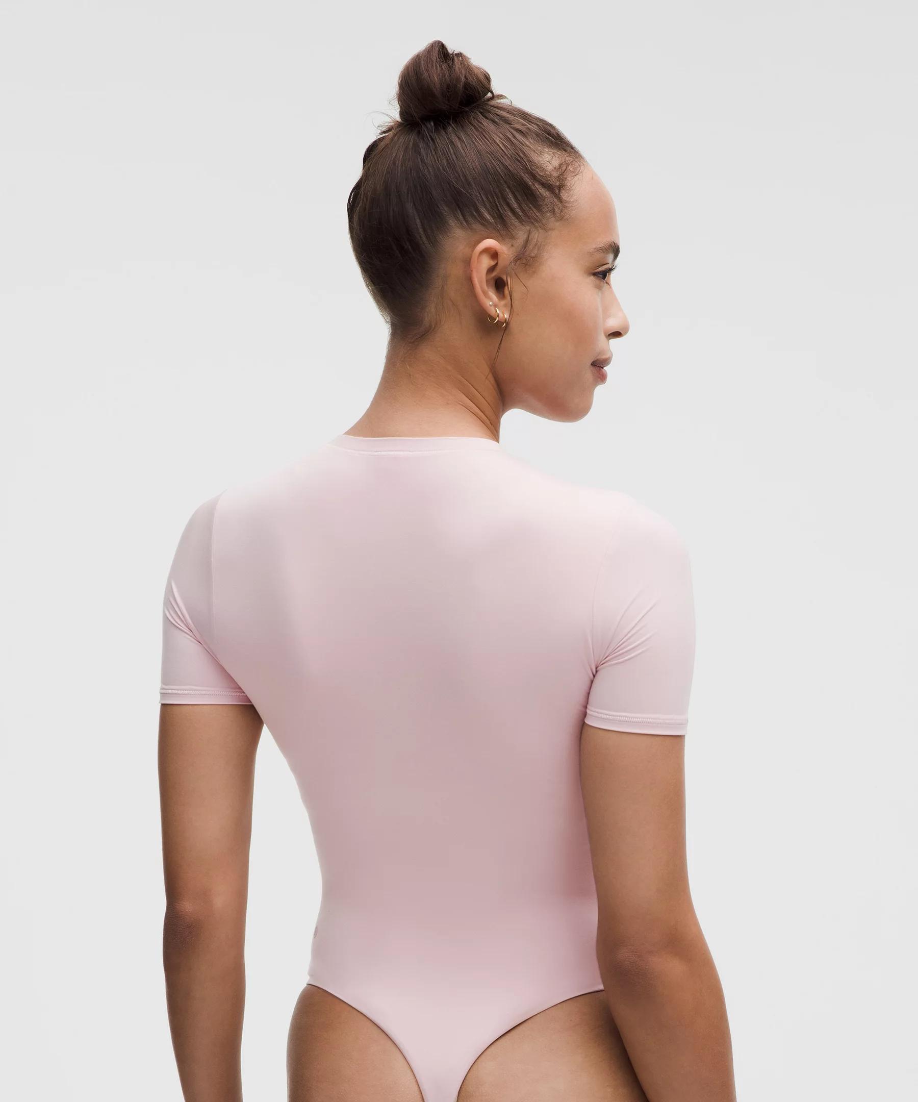 Wundermost Ultra-Soft Nulu Short-Sleeve Crew Thong Bodysuit Product Image