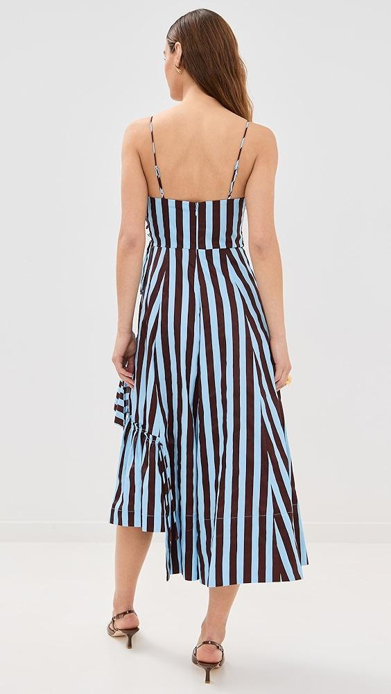FARM Rio Tropical Flight Stripes Multicolor Midi Dress | Shopbop Product Image