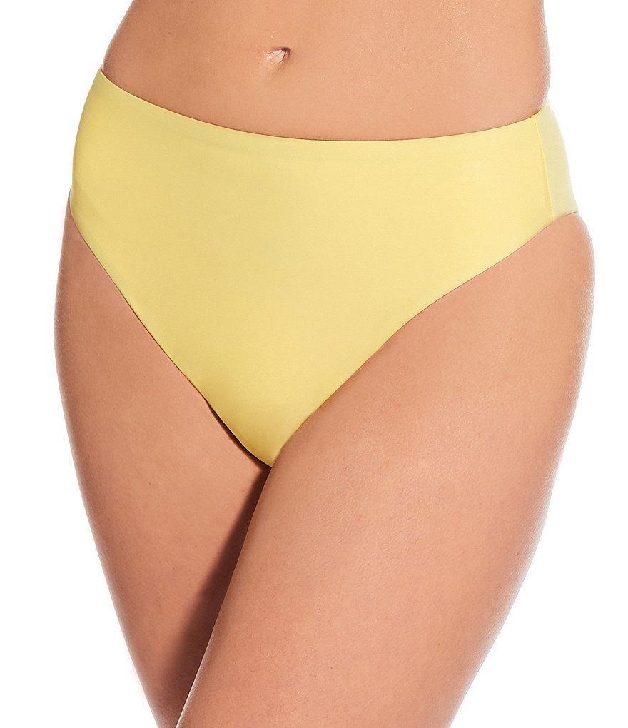 Gianni Bini Solid High Leg High Waisted Swim Bottom Product Image