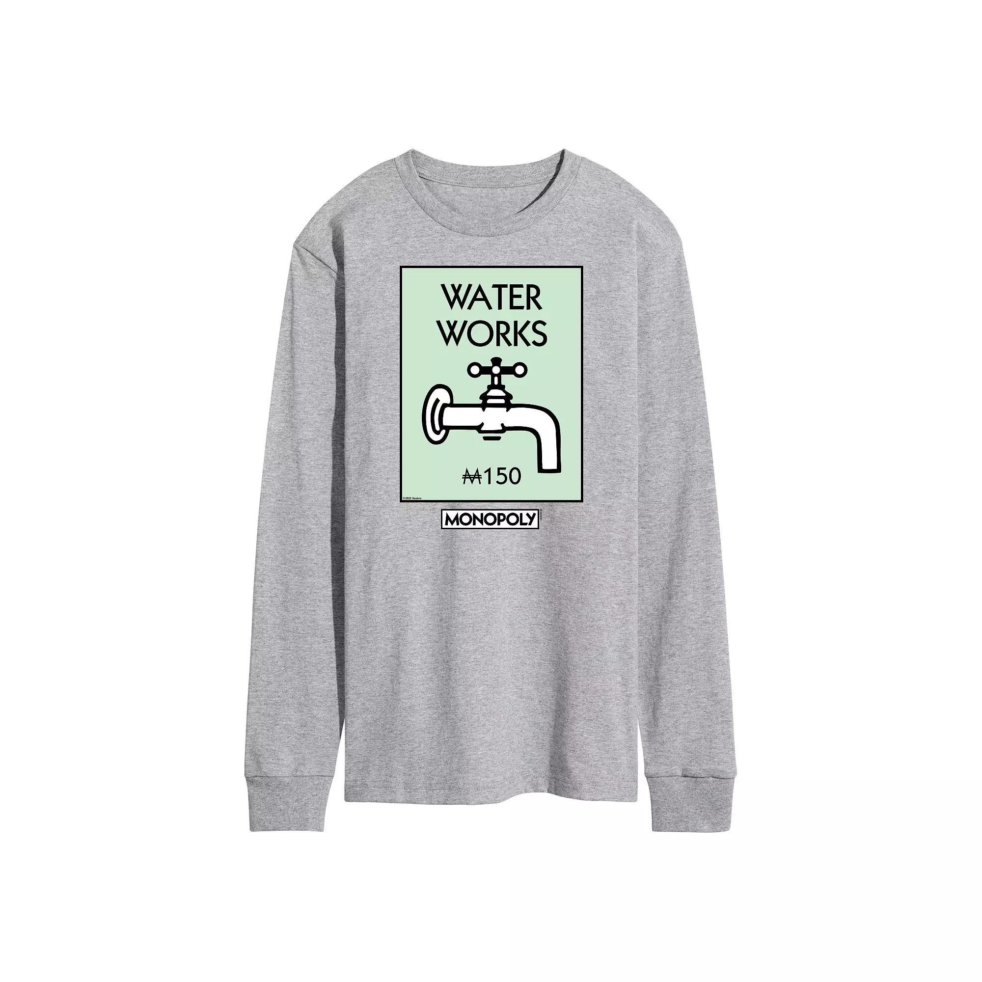 Mens Monopoly Waterworks Long Sleeve Graphic Tee Blue Product Image