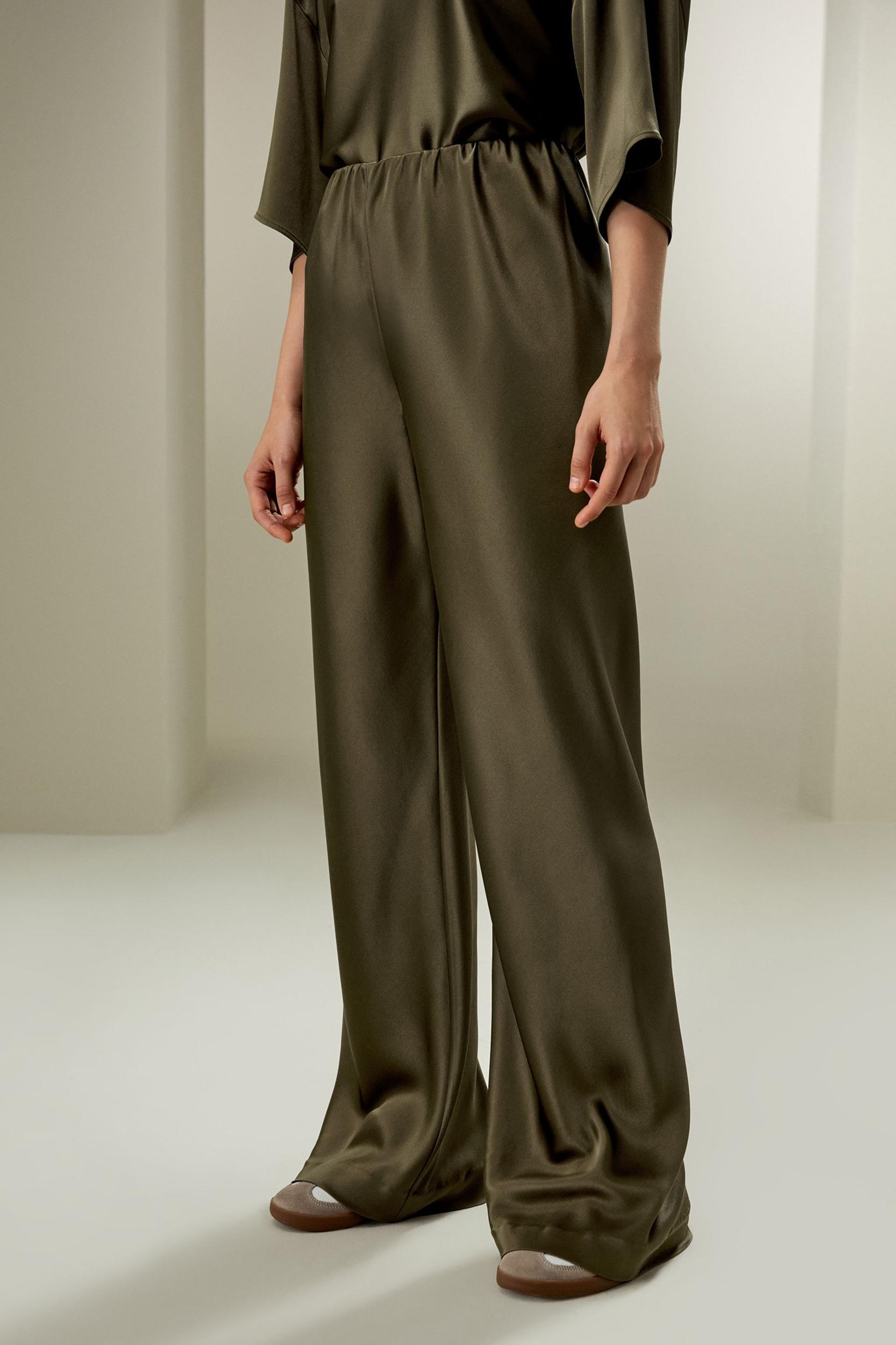 Full bias cut silk pants Product Image