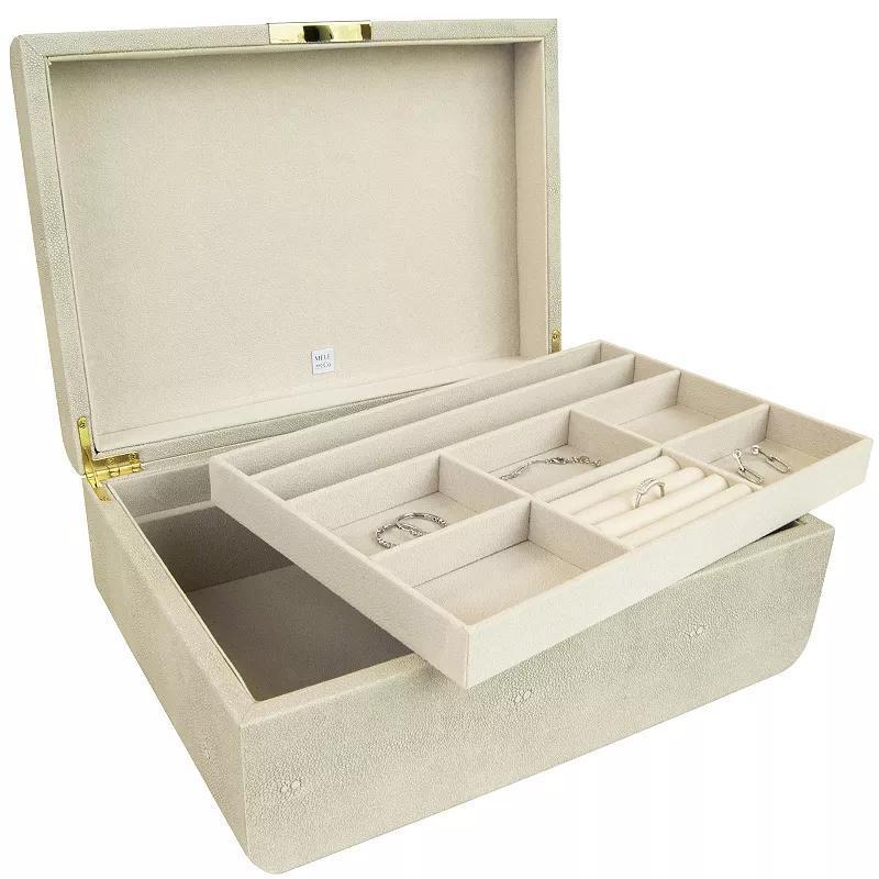Mele and Co Rebecca Dove Gray Organizing Jewelry Box, Women's, Beige Product Image