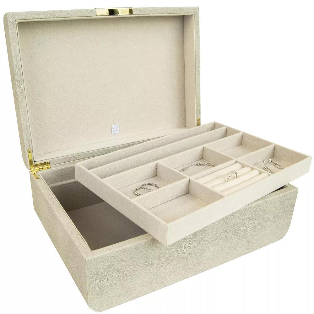 Mele and Co Rebecca Dove Gray Organizing Jewelry Box, Women's, Beige Product Image
