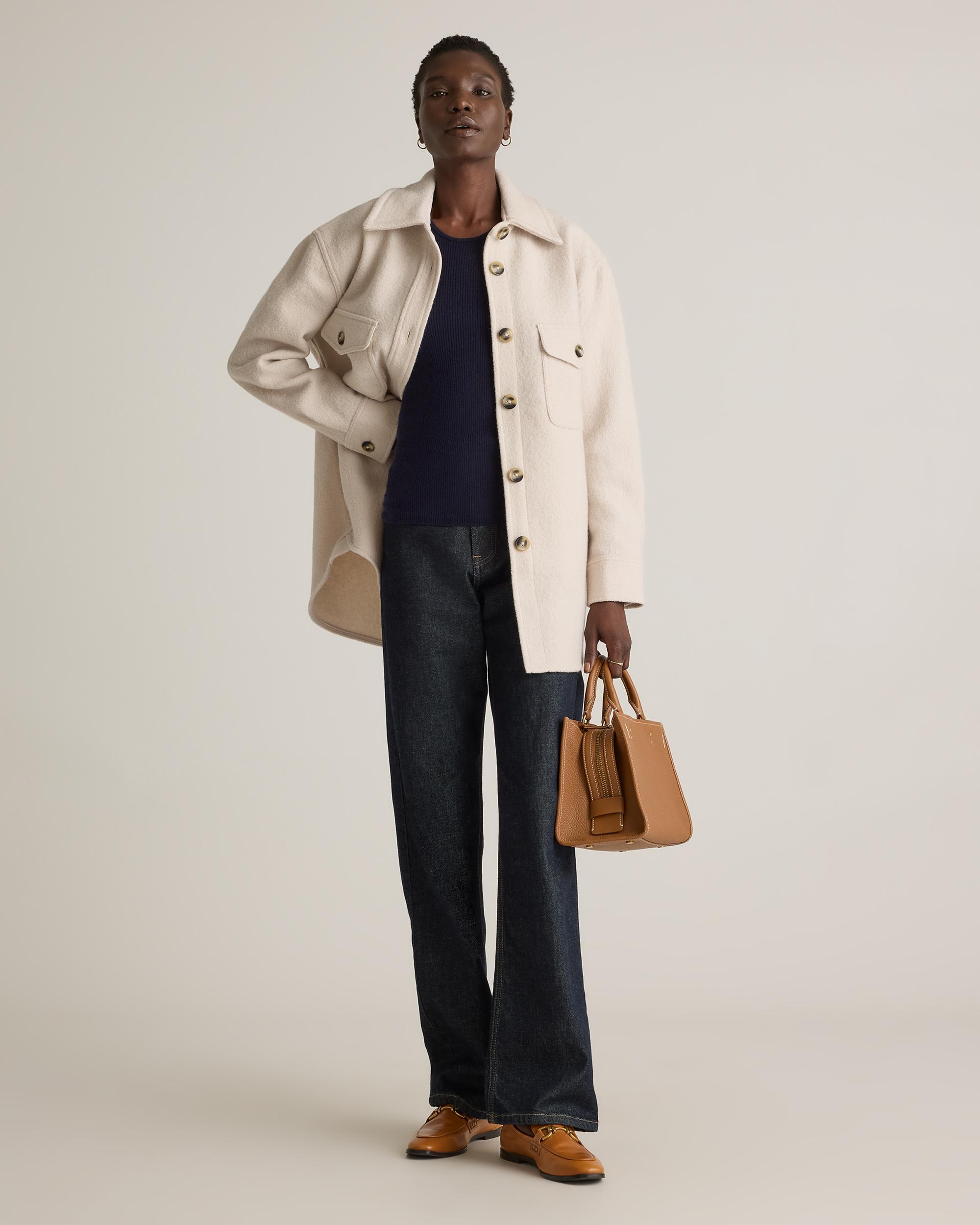 Quince | Women's 100% Merino Wool Shirt Jacket Size XS Product Image