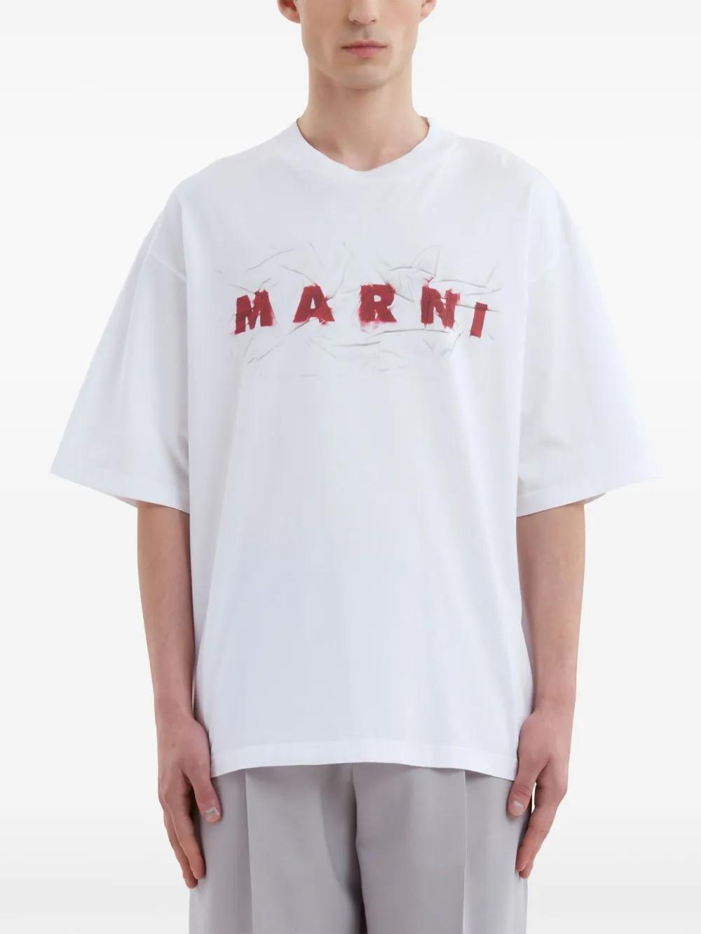 logo-print cotton T-shirt Product Image