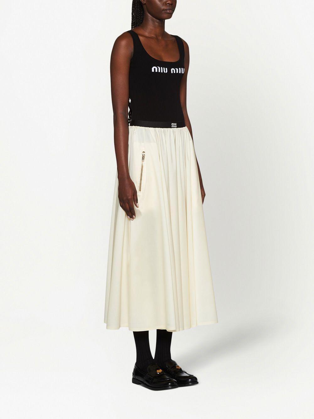 logo-knit ribbed tank top Product Image