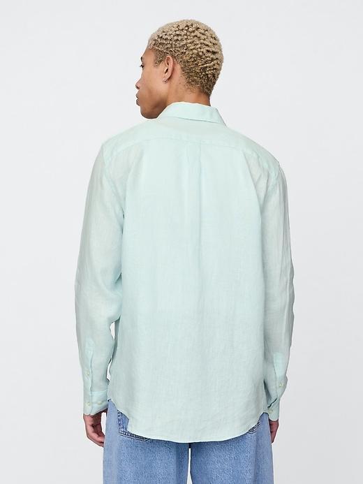 100% Linen Classic Shirt Product Image