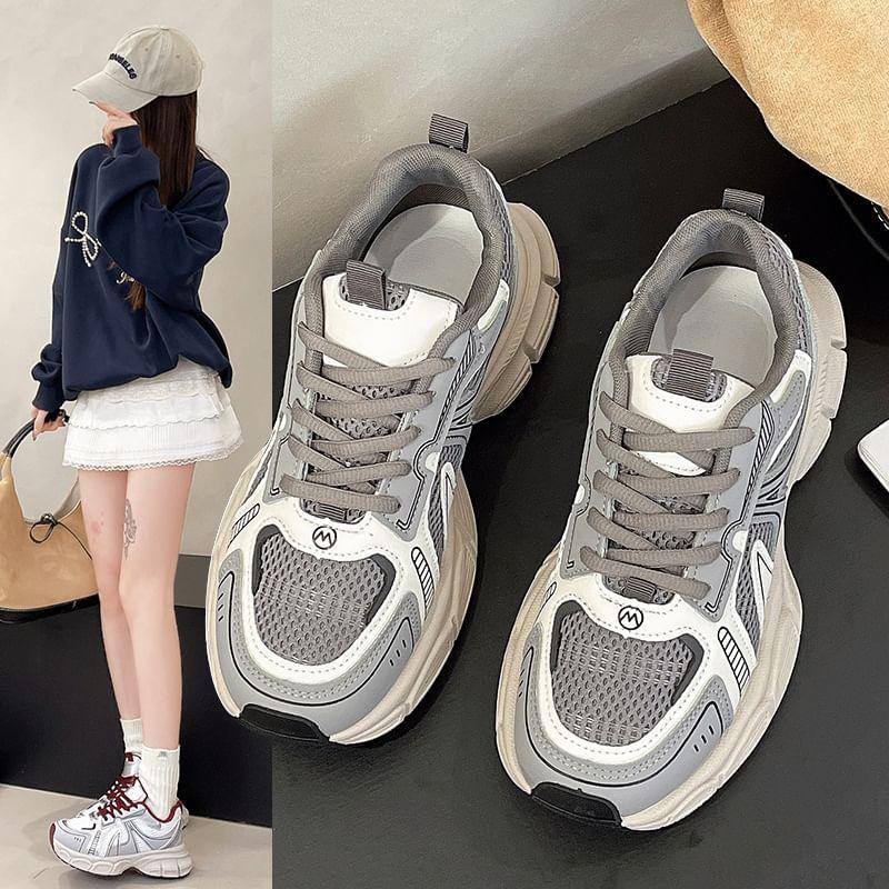 Mesh Platform Sneakers Product Image