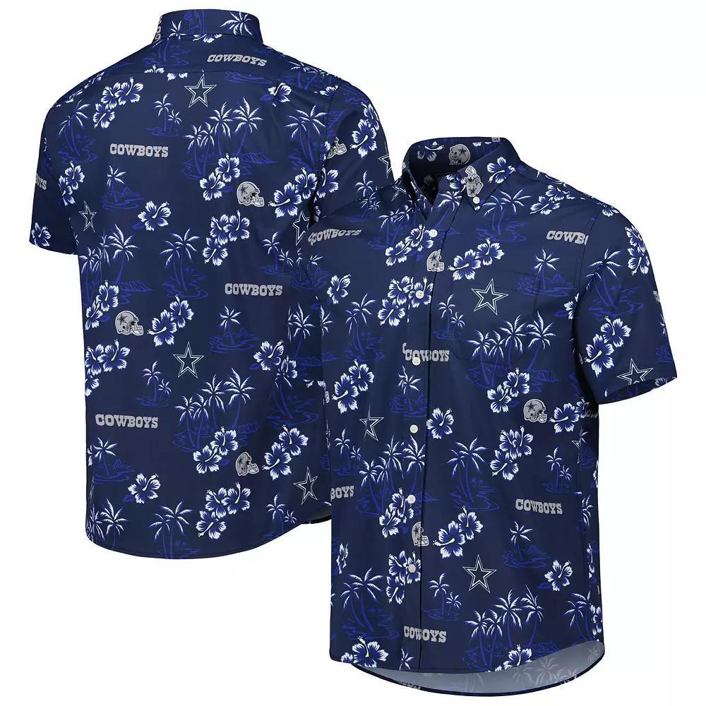 Men's Reyn Spooner Navy Dallas Cowboys Kekai Button-Up Shirt, Size: Medium, Blue Product Image