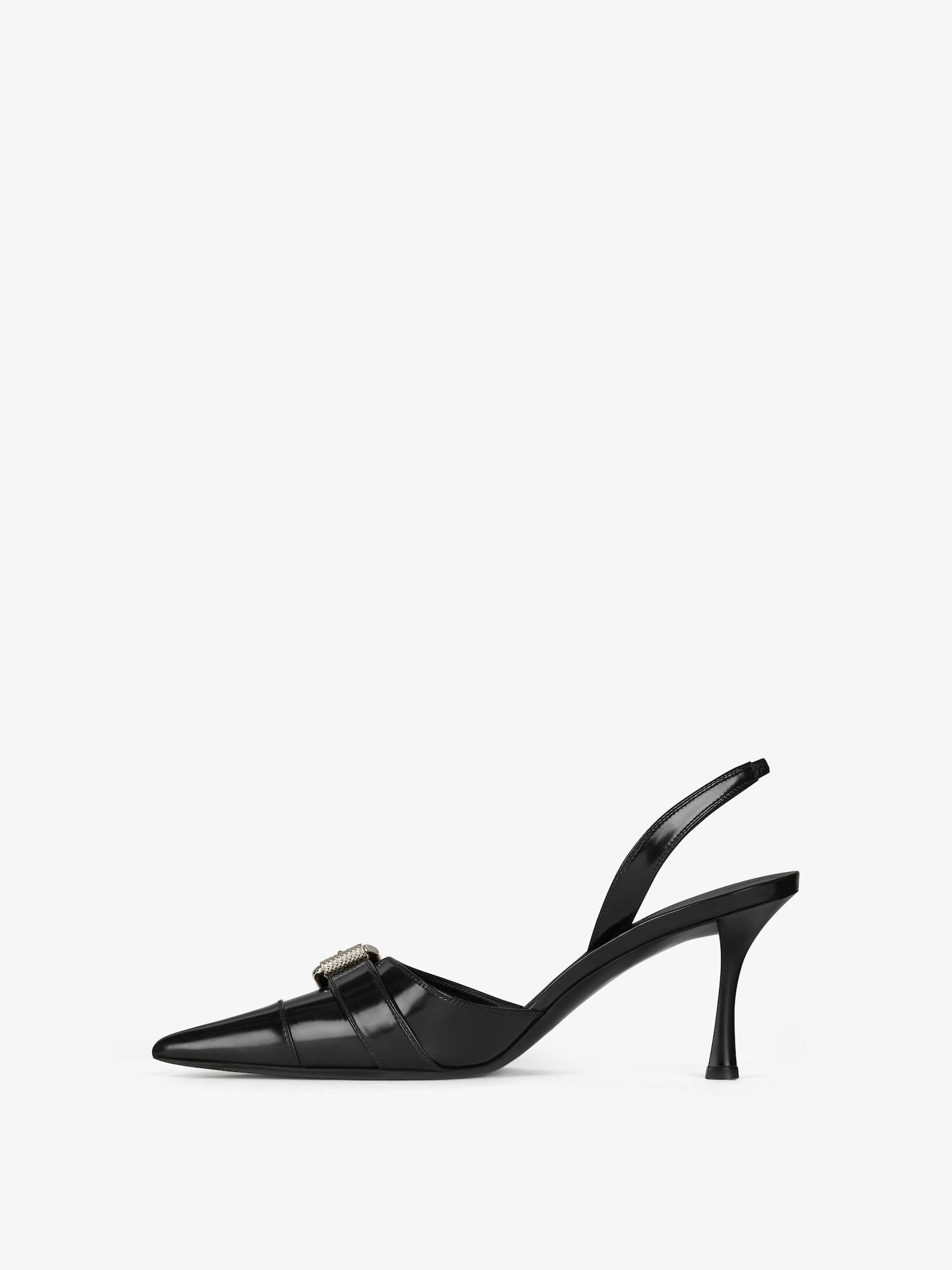 Voyou slingbacks in leather Product Image