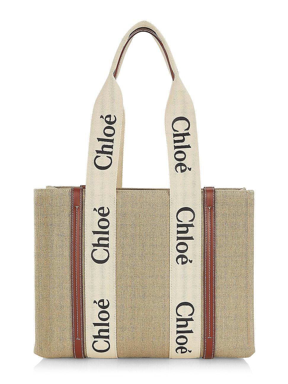 Woody Medium Tote Bag in Linen Product Image