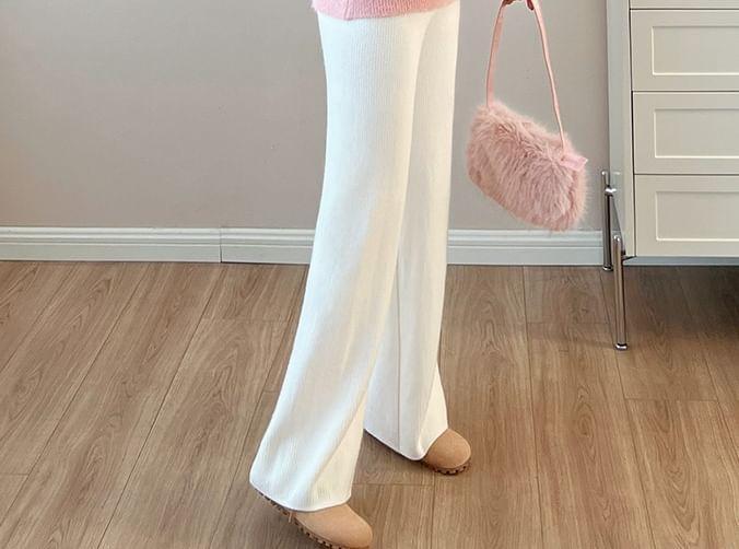 Maternity Round Neck Lettering Sweater Product Image