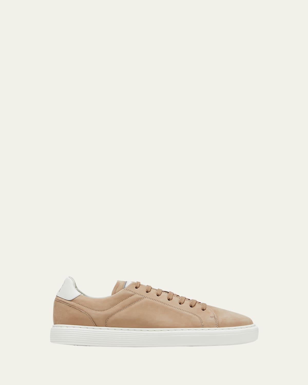 Mens Leather Low-Top Sneakers Product Image