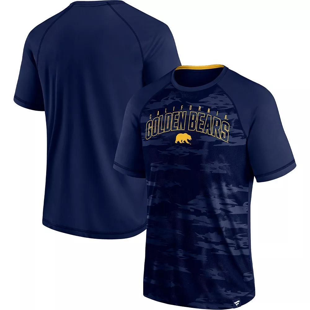 Men's Fanatics Branded Navy Cal Bears Arch Outline Raglan T-Shirt, Size: XL, Blue Product Image