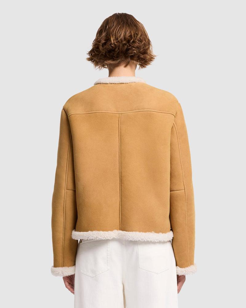 Cropped Shearling Jacket Product Image