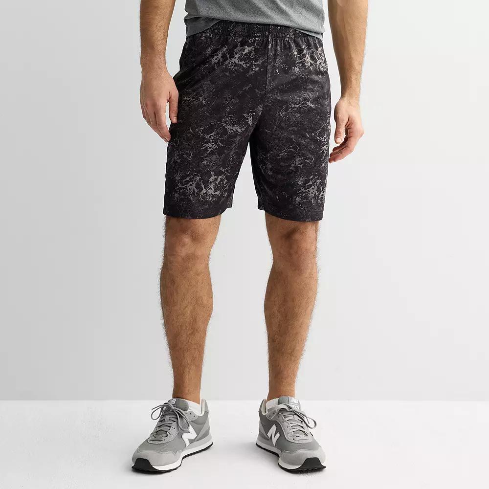 Men's Tek Gear® 9 in. Dry Tek Shorts, Size: Medium, Obsidian Texture Product Image