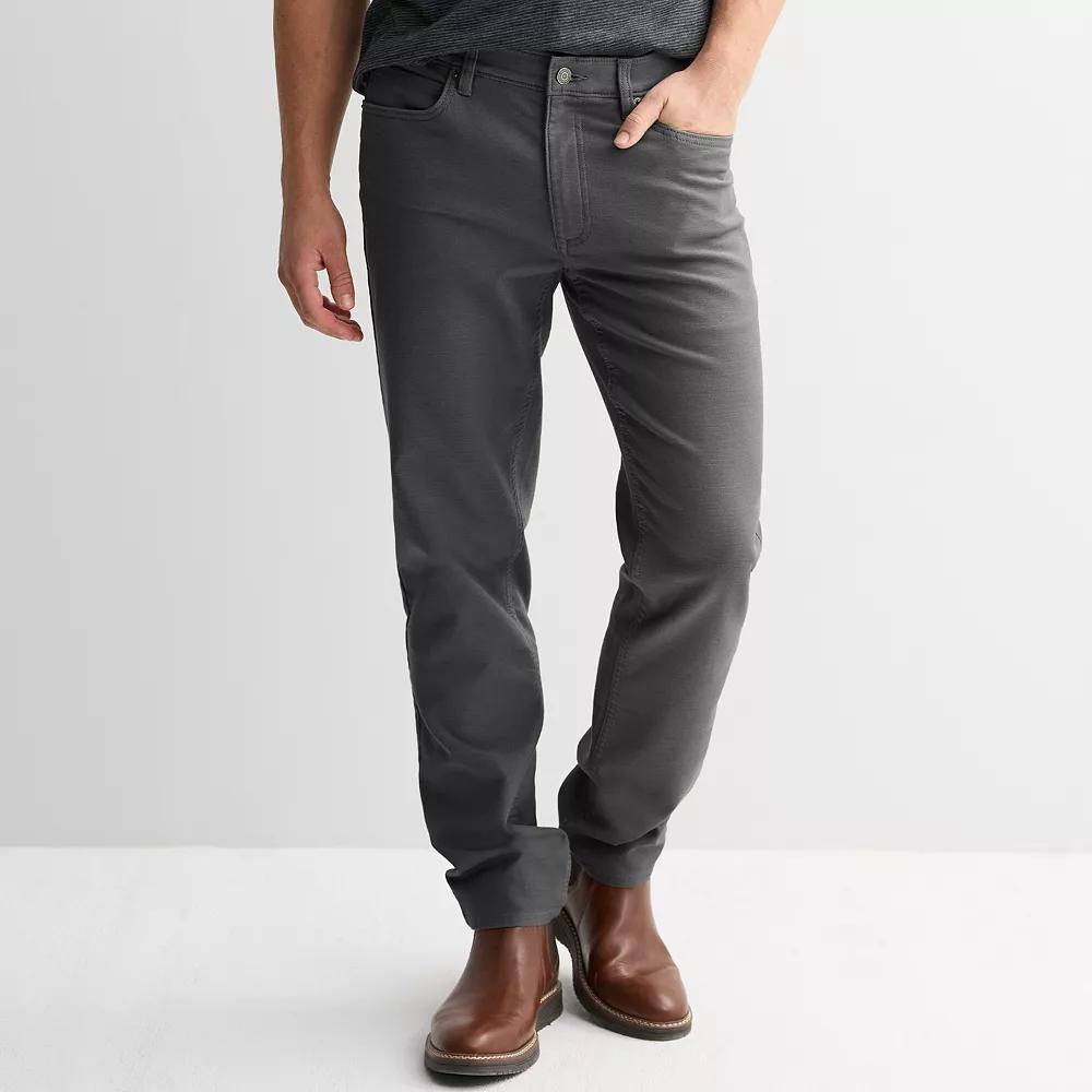 Men's Sonoma Goods For Life® All Day Comfort 5 Pocket Pants, Size: 34 X 32, Dark Grey Product Image